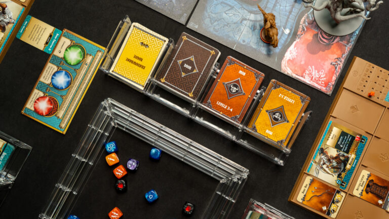 NEW Clear Series: Modular Transparent Board Game Organizer with Infinite Expansion on Gadget Flow