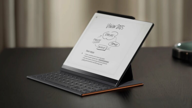 reMarkable Type Folio slim keyboard cover lets you write your notes without distractions