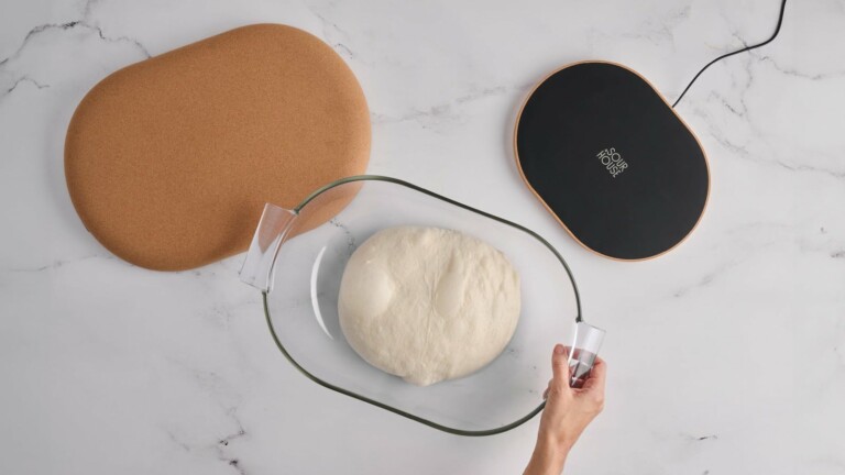 Sourhouse DoughBed dough-proofing bowl gently and evenly warms dough on your schedule